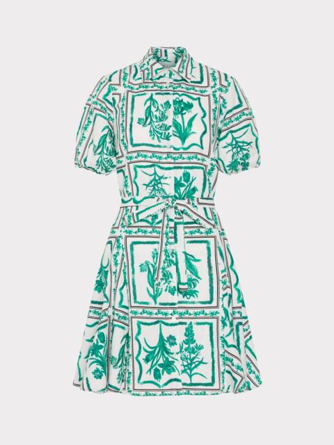 MILLY Juni Printed Poplin Dress