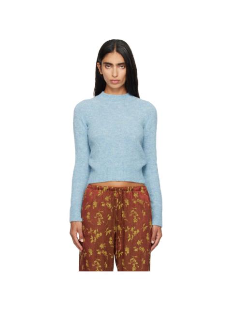 Dries Van Noten Blue Alpaca Sweater