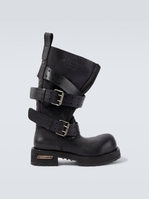 BALENCIAGA Venom leather biker boots