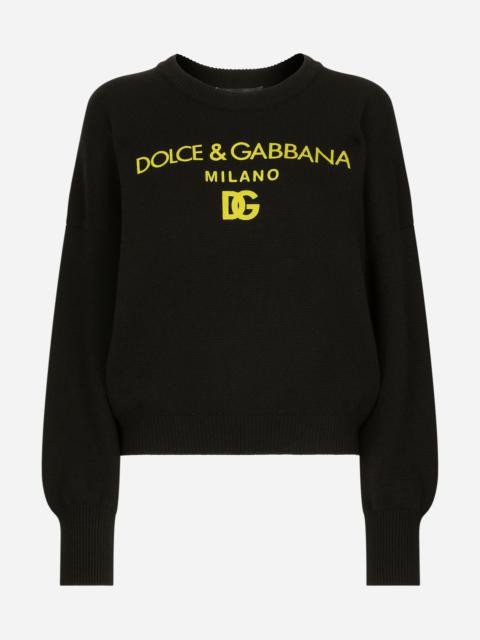 Dolce & Gabbana Cashmere sweater with Dolce&Gabbana logo