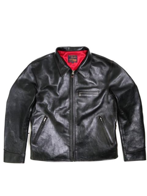 THE FLAT HEAD FN-LJ-HS005 Horsehide Single Rider's Jacket Black
