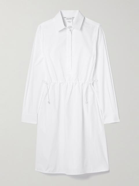 Max Mara Juanita Cotton-poplin Mini Shirt Dress