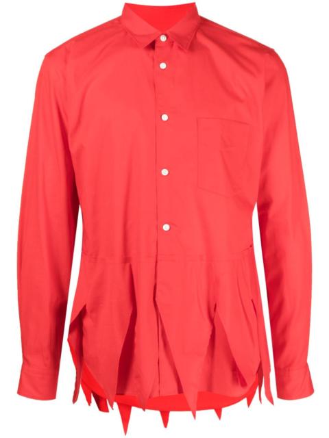 Comme des Garçons Homme Plus scallop-hem long-sleeve shirt