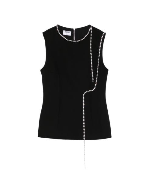 Moschino rhinestone embellished blouse