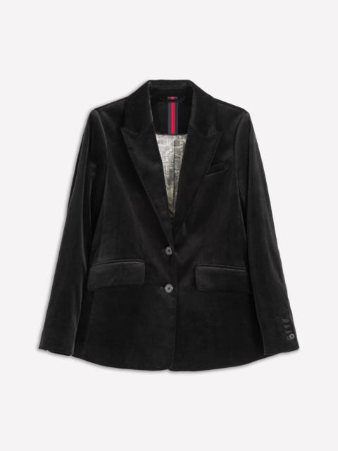 BODEN Stamford Velvet Blazer-Black