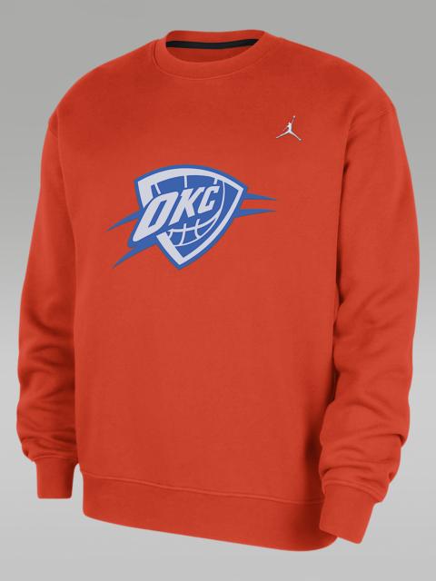 Jordan Oklahoma City Thunder Statement Essentials Men's Jordan NBA Fleece Crew-Neck Sweatshirt