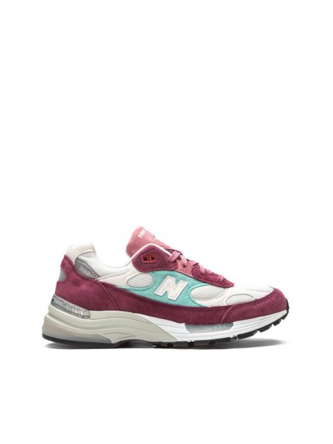 x Ronnie Fieg 992 "Kithmas - Burgundy" sneakers