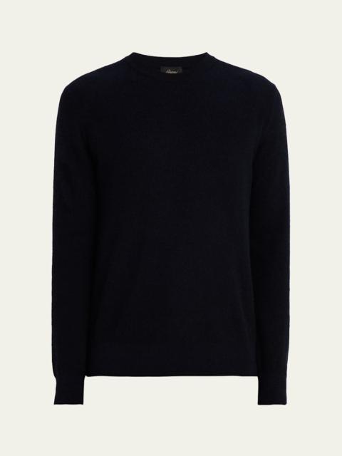Brioni Men's Cashmere and Wool Raglan Crewneck Sweater