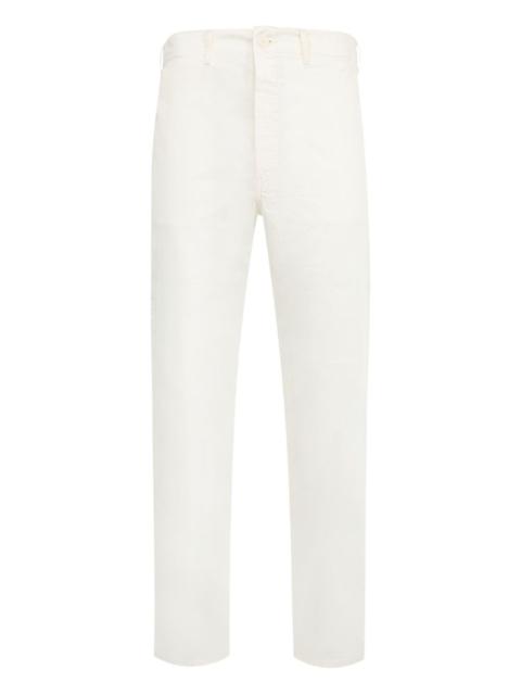 orSlow button-fastening belt-loops trousers