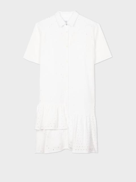 Paul Smith Cotton Broderie Anglaise Shirt Dress