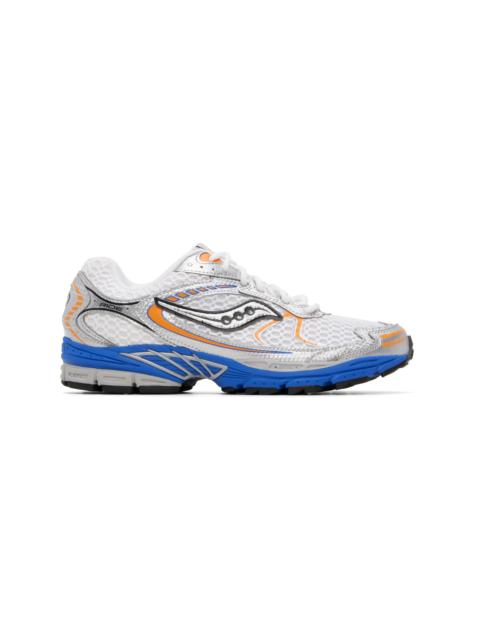 Saucony White & Blue ProGrid Ride 1 Sneakers