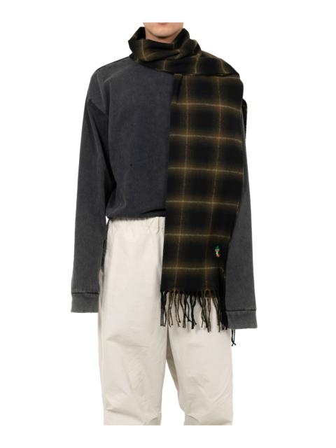Maison MIHARAYASUHIRO Ombre Check Scarf