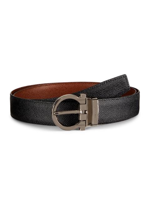 FERRAGAMO Men's Cut-to-size Belt - Radica Nero