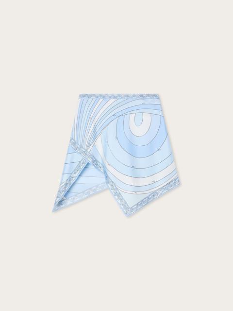 PUCCI IRIDE PRINT SILK SCARF SKIRT