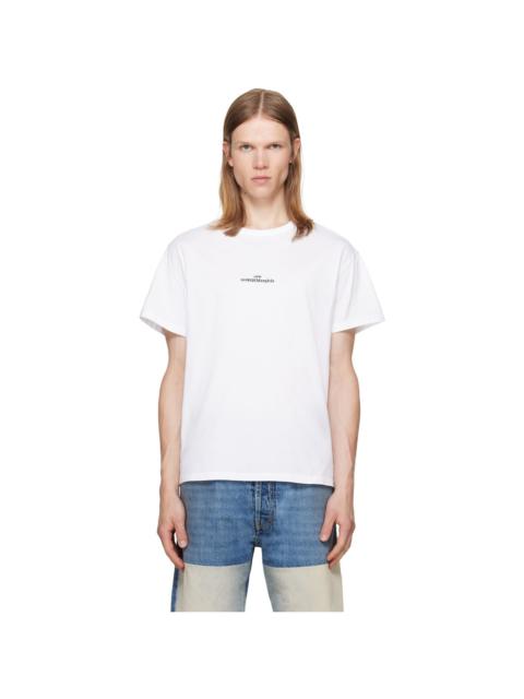 Maison Margiela White Distorted Logo T-shirt