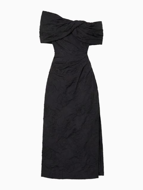 ULLA JOHNSON Violeta Off the Shoulder Cloque Dress