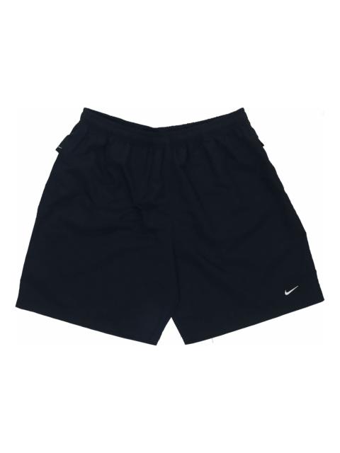 Nike Nike 로고 마이크로 표 Breathable 단단한 색깔 간결 두 작풍 검정 DM4402-010