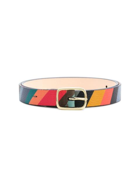 Paul Smith striped buckle belt