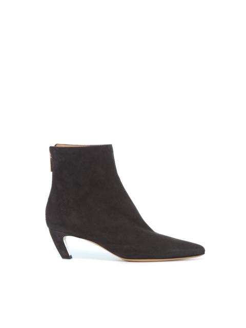 GABRIELA HEARST Clayton Ankle Boot in Dark Grey Suede