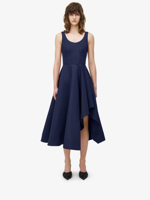 Alexander McQueen Asymmetric Drape Dress