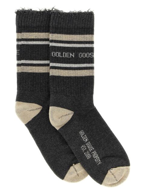 Golden Goose Logo socks