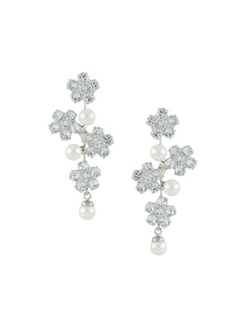 Aria crystal pearl earrings