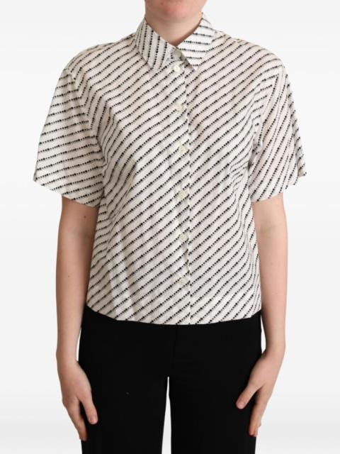 Dolce & Gabbana dotted-print short-sleeve shirt