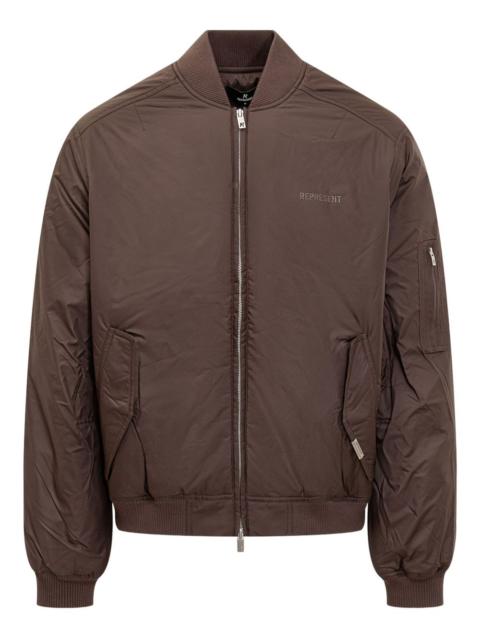 REPRESENT Smart zip-fastening bomber jacket