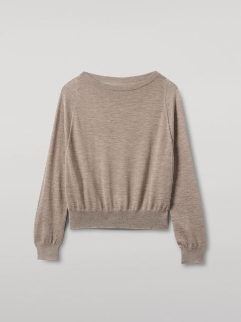 Johnstons of Elgin Finola Light Brown Superfine Cashmere Jumper