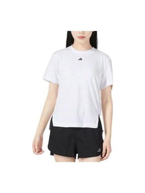 (WMNS) adidas D2T T-Shirt Asia Sizing 'White' HS8108