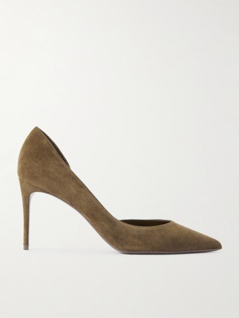 Christian Louboutin Iriza 85 Suede Pumps