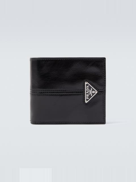Prada Logo leather wallet