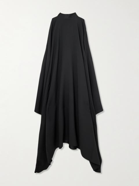 Taller Marmo Aga Tie-detailed Draped Crepe Gown