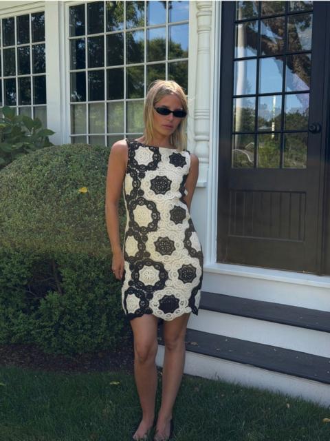Hill House Home The Lisandra Dress - Black/Ivory Crochet Lace