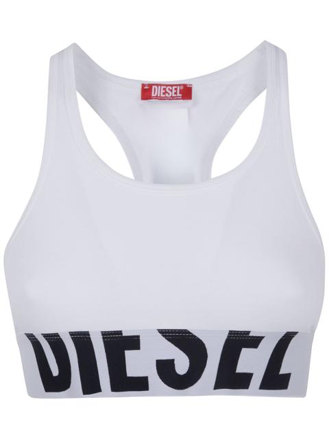 Diesel Top Sportivo Cotone Bianco