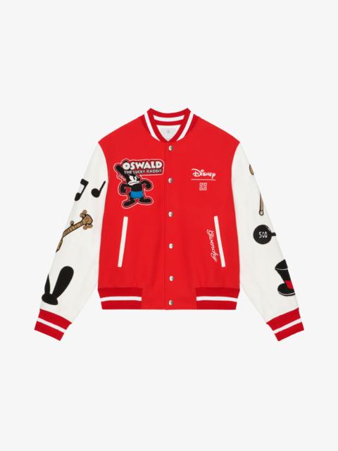Givenchy OSWALD VARSITY JACKET IN WOOL AND LEATHER