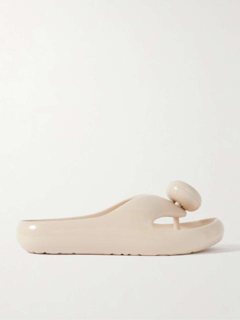 + Paula's Ibiza Pebble logo-embossed rubber flip flops