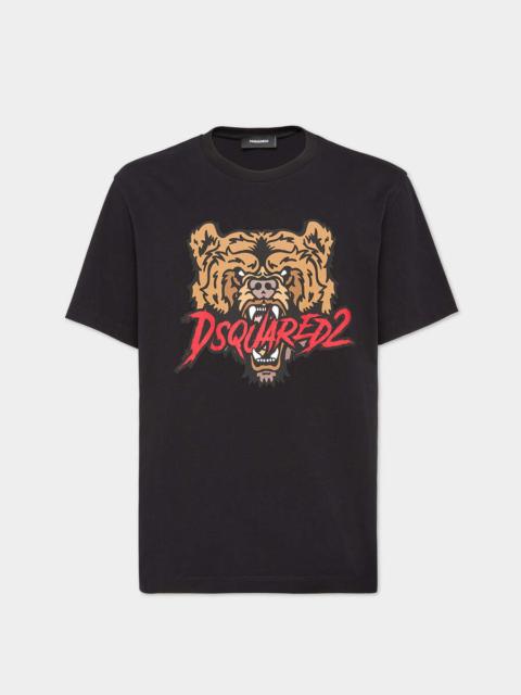 DSQUARED2 BEAR BLACK COOL FIT T-SHIRT