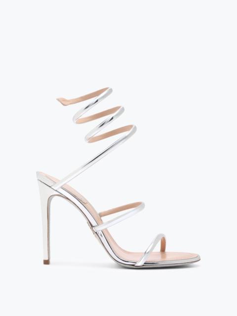 RENE CAOVILLA Cleo Metallic Silver Sandal 105