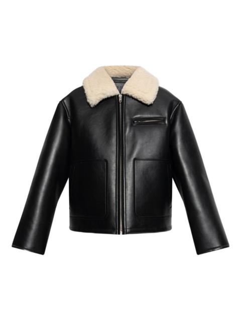 STAND STUDIO Kaz shearling-collar pocket jacket