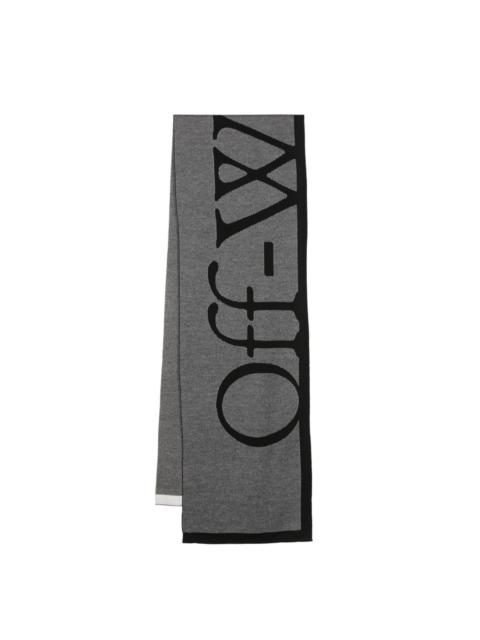 Off-White Pixel virgin wool scarf