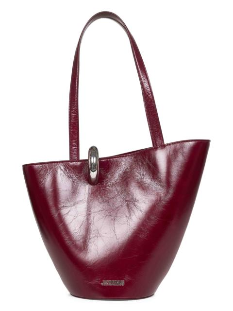 JACQUEMUS Burgundy The medium Bambola bucket bag