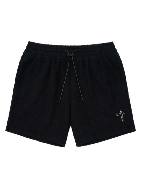 RTA Men's Chaparral Clyde Logo-Detail Cotton Shorts - Black