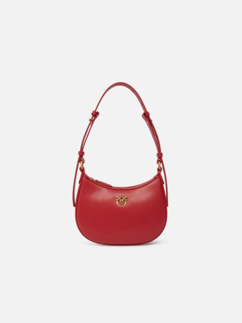 PINKO HALF MOON BABY LEATHER SHOULDER BAG