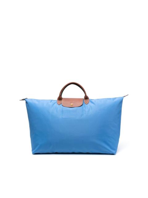 Le Pliage Collection S Travel bag Cobalt/Red - Canvas (L1624HDCB34)
