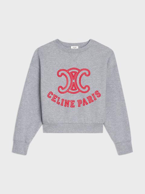 CELINE loose Celine Paris sweatshirt in cotton and cashmere