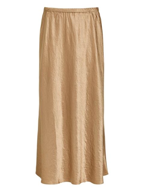 EILEEN FISHER crinkle elasticated midi skirt