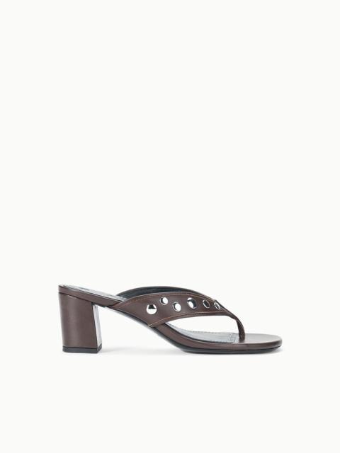 STAUD STAUD NOVA THONG HEEL ESPRESSO STUDS