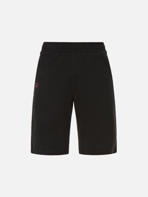 EVISU KAMON AND LOGO PRINT SWEAT SHORTS
