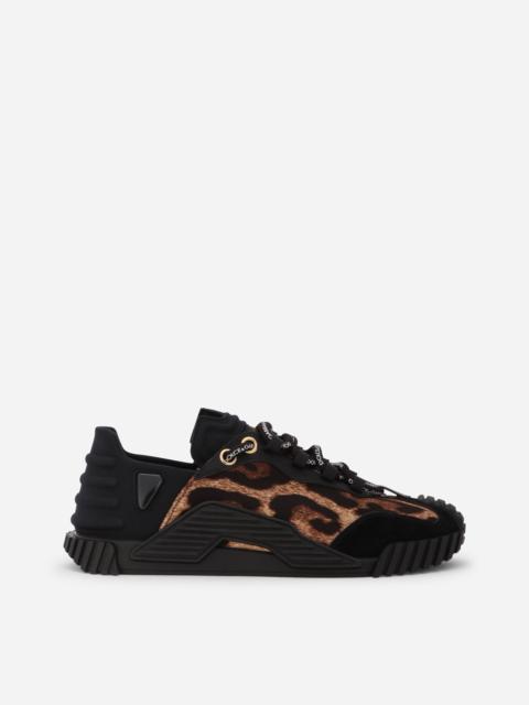 Dolce & Gabbana Leopard-print cotton NS1 slip-on sneakers